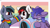 Size: 4444x2500 | Tagged: safe, artist:monycaalot, oc, oc only, oc:karika, oc:scrimmy, oc:stargazermap, bat pony, pegasus, pony, bat pony oc, bat wings, commission, cute, flag, floppy ears, happy, heterochromia, lgbt, pegasus oc, pride, pride flag, pride month, simple background, three quarter view, transgender pride flag, trio, wings, ych result