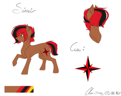 Size: 5000x3963 | Tagged: safe, artist:lunciakkk, oc, oc only, oc:simir, pony, reference sheet, simple background, solo, white background