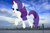 Size: 3000x2000 | Tagged: safe, artist:thegiantponyfan, rarity, pony, unicorn, g4, female, giant pony, giant unicorn, giantess, high res, highrise ponies, irl, macro, mare, mega giant, mega rarity, open mouth, photo, ponies in real life, raised hoof, seattle, smiling, washington