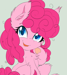 Size: 2218x2500 | Tagged: safe, artist:freefraq, pinkie pie, earth pony, pony, g4, chest fluff, cute, daaaaaaaaaaaw, diapinkes, ear fluff, female, filly, filly pinkie pie, fluffy, freefraq is trying to murder us, happy, high res, looking at you, smiling, smiling at you, solo, tongue out, underhoof, younger