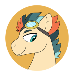 Size: 886x902 | Tagged: safe, oc, oc only, oc:turbo swifter, pony, bust, icon, looking back, male, orange background, portrait, simple background, stallion, transparent background