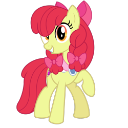 Size: 2048x2048 | Tagged: safe, artist:peaceprince, apple bloom, earth pony, pony, g4, female, grin, high res, mare, older, older apple bloom, raised hoof, simple background, smiling, solo, transparent background, vector