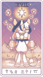 Size: 1080x1920 | Tagged: safe, artist:oofycolorful, pony, unicorn, solo, tarot card, the star