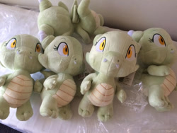 Size: 600x450 | Tagged: safe, artist:queencold, oc, oc only, oc:jade (queencold), dragon, baby, baby dragon, dragon wings, dragoness, fangs, female, horns, irl, photo, plushie, wings