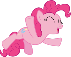 Size: 2722x2203 | Tagged: safe, artist:skyheartpegasister, pinkie pie, earth pony, pony, g4, eyes closed, female, high res, mare, simple background, solo, transparent background, vector