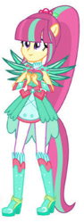 Size: 328x876 | Tagged: safe, artist:sarahalen, sour sweet, human, equestria girls, g4, alternate universe, boots, clothes swap, crystal guardian, crystal wings, high heel boots, shoes, simple background, solo, vector, white background, wings