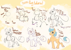 Size: 1280x906 | Tagged: safe, artist:cloudpeakskate, oc, earth pony, pony, solo, tutorial