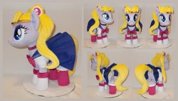 Size: 2664x1516 | Tagged: safe, artist:calusariac, pony, female, irl, mare, photo, plushie, ponified, sailor moon (series), solo
