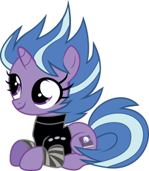 Size: 1158x1330 | Tagged: safe, artist:starryshineviolet, lilymoon, pony, unicorn, g4, my little pony: ponyville mysteries, riddle of the rusty horseshoe, book, clothes, cloud, female, filly, foal, goth, moon, simple background, solo, spiky hair, sweater, transparent background, vector