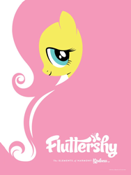 Size: 768x1024 | Tagged: safe, fluttershy, pegasus, pony, g4, official, bust, comic con, female, fixed, mare, portrait, poster, solo