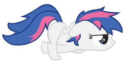 Size: 319x161 | Tagged: safe, artist:sillyfillystudios, oc, oc only, oc:silly filly, pegasus, pony, bored, female, filly, floppy ears, foal, frown, scooting, simple background, spread wings, unamused, white background, wings, youtube link