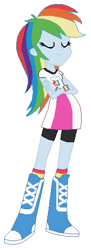 Size: 202x552 | Tagged: safe, artist:leahrow, rainbow dash, human, equestria girls, g4, simple background, solo, white background