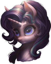 Size: 3010x3800 | Tagged: safe, alternate version, artist:zetamad, starlight glimmer, pony, unicorn, g4, bust, female, high res, mare, portrait, simple background, solo, transparent background