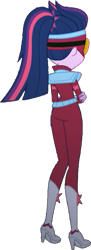 Size: 281x776 | Tagged: safe, artist:pascalmulokozi2, edit, edited screencap, screencap, sci-twi, twilight sparkle, human, equestria girls, equestria girls specials, g4, movie magic, background removed, female, masked matter-horn costume, power ponies, simple background, solo, transparent background