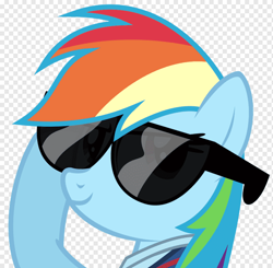 Size: 920x900 | Tagged: safe, artist:puetsua, edit, rainbow dash, pegasus, pony, g4, alpha channel, checkered background, cropped, solo, sunglasses