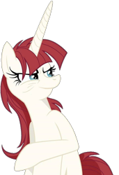 Size: 484x707 | Tagged: safe, oc, oc only, oc:fausticorn, alicorn, pony, female, horn, lauren faust, mare, simple background, smiling, smirk, smug, transparent background, wings