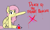 Size: 2701x1638 | Tagged: safe, artist:pinkberry, fluttershy, pegasus, pony, g4, blushing, colored sketch, cute smile, death threat, graffiti, implied princess twilight, implied twilight sparkle, out of character, pointing, rebellion, sitting, sitting on floor, sketch, smiling, solo, spray can, spray paint, subversive kawaii, threat