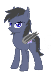 Size: 261x370 | Tagged: safe, artist:abzx, oc, oc only, oc:零之调律, bat pony, pony, female, show accurate, simple background, solo, transparent background