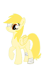 Size: 474x812 | Tagged: safe, artist:abzx, oc, oc only, pegasus, pony, bandage, male, oliver, show accurate, simple background, small stallion, solo, stallion, transparent background