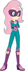 Size: 176x443 | Tagged: safe, edit, edited screencap, editor:pascalmulokozi2, screencap, fluttershy, saddle rager, human, equestria girls, equestria girls specials, g4, my little pony equestria girls: movie magic, background removed, clothes, costume, female, power ponies, simple background, solo, transparent background