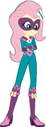 Size: 160x435 | Tagged: safe, edit, edited screencap, editor:pascalmulokozi2, screencap, fluttershy, saddle rager, human, equestria girls, equestria girls specials, g4, my little pony equestria girls: movie magic, background removed, clothes, costume, female, power ponies, simple background, solo, transparent background