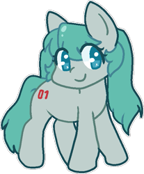 Size: 509x616 | Tagged: safe, earth pony, pony, anime, hatsune miku, ponified, simple background, solo, transparent background, vocaloid