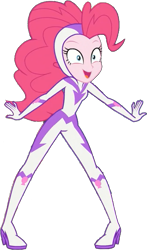 Size: 463x785 | Tagged: safe, edit, edited screencap, editor:pascalmulokozi2, screencap, fili-second, pinkie pie, human, equestria girls, equestria girls specials, g4, my little pony equestria girls: movie magic, background removed, clothes, costume, female, power ponies, simple background, solo, transparent background