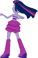 Size: 301x456 | Tagged: safe, edit, edited screencap, editor:pascalmulokozi2, screencap, twilight sparkle, human, equestria girls, g4, my little pony equestria girls, background removed, bare shoulders, bareback, fall formal outfits, rear view, simple background, sleeveless, solo, strapless, transparent background, twilight ball dress, twilight sparkle (alicorn)