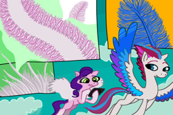 Size: 3000x2000 | Tagged: safe, artist:ja0822ck, pipp petals, zipp storm, pegasus, pony, g5, duo, duo female, feather, female, high res, mare