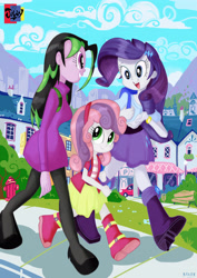 Size: 2480x3508 | Tagged: safe, artist:jowyb, rarity, sweetie belle, oc, oc:zile, human, equestria girls, g4, 2013, high res, old art