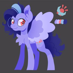 Size: 4000x4000 | Tagged: safe, artist:pastacrylic, oc, oc only, pegasus, pony, chest fluff, gray background, simple background, solo