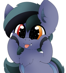 Size: 2742x3000 | Tagged: safe, artist:pegamutt, oc, oc only, oc:scrimmy, bat pony, pony, :p, bat pony oc, bat wings, commission, cute, fangs, heterochromia, high res, male, ocbetes, simple background, solo, stallion, tongue out, transparent background, wings, ych result