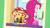 Size: 1920x1080 | Tagged: safe, screencap, pinkie pie, sunset shimmer, dashing through the mall, equestria girls, equestria girls specials, g4, my little pony equestria girls: better together, my little pony equestria girls: holidays unwrapped, book, chair, geode of empathy, geode of sugar bombs, magical geodes, table