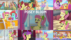 Size: 1280x720 | Tagged: safe, edit, edited screencap, editor:quoterific, screencap, dahlia, delightful trifle, hitch trailblazer, jazz hooves, pipp petals, posey bloom, rainbow dash, sugarpuff lilac, sunny starscout, earth pony, pegasus, pony, clip trot, foal me once, g5, it's t.u.e.s. day, mane melody, maretime bay day 2.0, my little pony: tell your tale, the unboxing of izzy, spoiler:g5, spoiler:my little pony: tell your tale, spoiler:tyts01e05, spoiler:tyts01e06, spoiler:tyts01e07, spoiler:tyts01e08, spoiler:tyts01e09, spoiler:tyts01e11, :o, angry, beach, blender (object), cinema, crossed hooves, female, flying, food, male, mane stripe sunny, mangosteen, mare, offscreen character, open mouth, open smile, pineapple, posey bloom is not amused, sandcastle, smiling, spread wings, stallion, sunny starscout is not amused, text, unamused, wings
