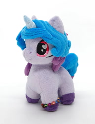 Size: 1140x1481 | Tagged: safe, artist:gingerale2016, izzy moonbow, pony, unicorn, g5, chibi, female, irl, photo, plushie, solo