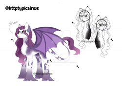 Size: 1280x946 | Tagged: safe, artist:httptypicalrose, oc, oc only, oc:strygmer claire, dracony, hybrid, chest fluff, deviantart watermark, female, interspecies offspring, mare, obtrusive watermark, offspring, parent:rarity, parent:spike, parents:sparity, simple background, solo, watermark, white background