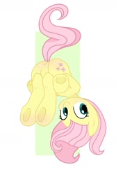 Size: 1599x2399 | Tagged: dead source, safe, artist:8249332594, artist:maren, edit, fluttershy, pegasus, pony, g4, butt, female, flutterbutt, mare, plot, solo, trace, upside down