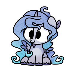 Size: 800x800 | Tagged: safe, alternate version, artist:sugar morning, oc, oc only, oc:prince plushy soft, alicorn, pony, commission, cute, dorkles, horn, simple background, solo, transparent background, wings, ych result