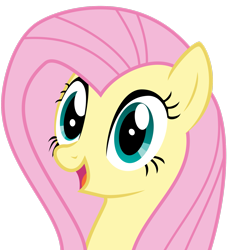 Size: 2349x2554 | Tagged: safe, artist:sakatagintoki117, fluttershy, pegasus, pony, g4, .svg available, bust, female, high res, mare, open mouth, simple background, solo, transparent background, vector