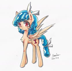 Size: 1963x1930 | Tagged: safe, artist:ameliawwwwwww, cozy glow, pegasus, pony, g4, female, filly, foal, solo