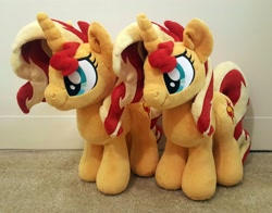 Size: 3502x2748 | Tagged: safe, artist:fire-topaz, sunset shimmer, pegasus, pony, g4, high res, irl, photo, plushie, self paradox, self ponidox, solo