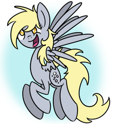 Size: 743x803 | Tagged: safe, artist:cuttycommando, derpy hooves, pegasus, pony, g4, smiling, solo