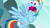 Size: 1280x720 | Tagged: safe, screencap, rainbow dash, pegasus, pony, g4, my little pony: friendship is magic, no second prances, season 6, faic, female, flying, implied starlight glimmer, mare, open mouth, rainbow dash is best facemaker, reaction image, shocked, shrunken pupils, solo, spread wings, wings