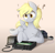 Size: 1200x1146 | Tagged: safe, artist:higglytownhero, derpy hooves, pegasus, pony, g4, antenna, cb radio, commission, confused, cute, derpabetes, electronics, female, ham radio, lying down, mare, microphone, prone, question mark, radio, simple background, solo, speaker, underhoof, wall eyed