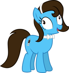 Size: 2387x2513 | Tagged: safe, artist:egstudios93, oc, oc only, oc:bella voce, earth pony, pony, bowtie, derp, earth pony oc, faic, high res, show accurate, simple background, transparent background