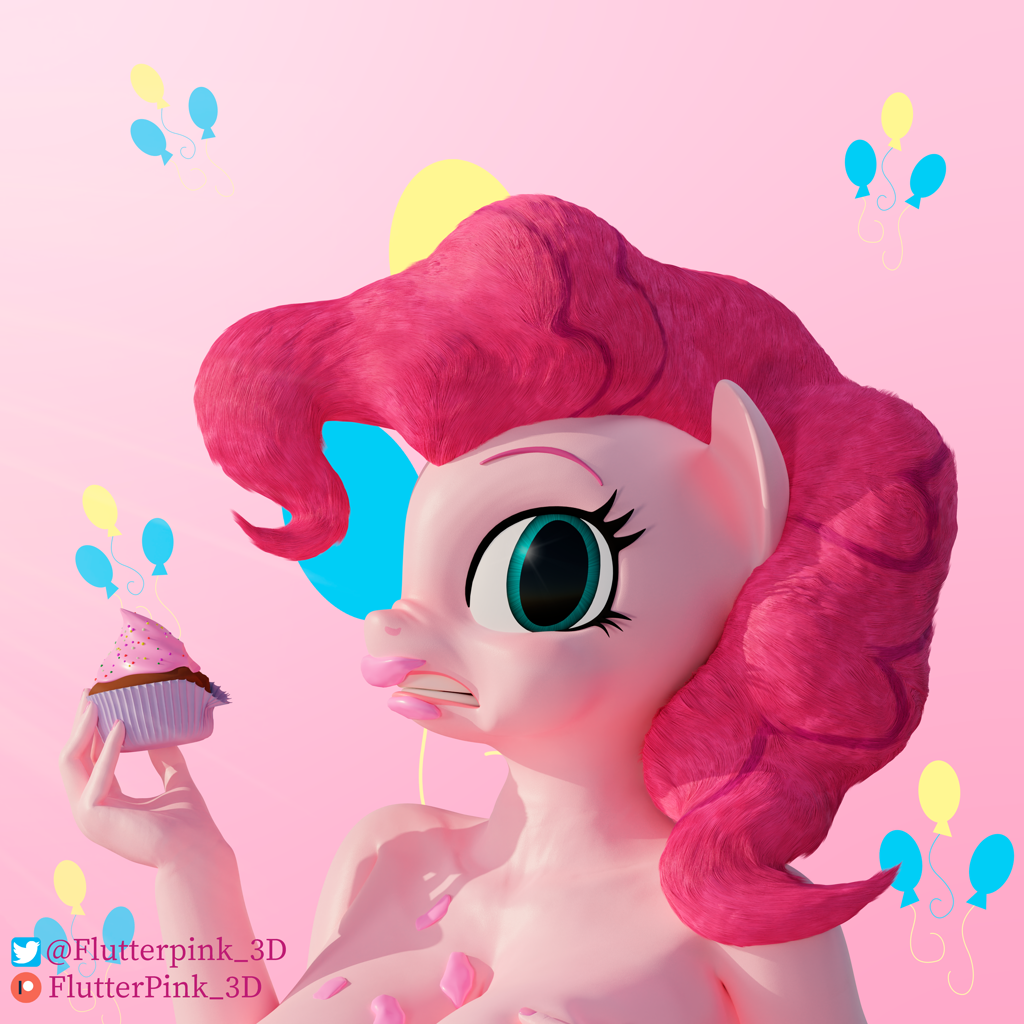 2898669 Suggestive Artist Flutterpink 3d Pinkie Pie Anthro G4