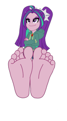 Size: 3500x6311 | Tagged: safe, artist:mixiepie, edit, aria blaze, equestria girls, rainbow rocks, absurd resolution, base, base used, clothes, crossed arms, feet, female, fetish, foot fetish, foot focus, gem, hoodie, simple background, siren gem, soles, solo, toes, transparent background, vector