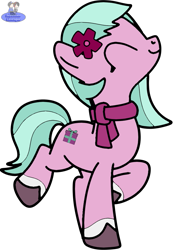 Size: 713x1029 | Tagged: safe, artist:anonymousda535, dahlia, earth pony, pony, g5, spoiler:g5, ^^, adordahlia, base used, eyes closed, female, full body, hooves, mare, raised hoof, raised leg, simple background, smiling, solo, standing on two hooves, transparent background, unshorn fetlocks