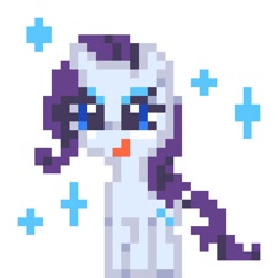 Size: 1024x1024 | Tagged: safe, artist:um89s, artist:ume89s, rarity, pony, unicorn, g4, female, horn, mare, pixel art, simple background, solo, white background