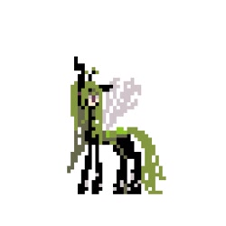 Size: 512x512 | Tagged: safe, artist:um89s, artist:ume89s, queen chrysalis, changeling, changeling queen, g4, female, mare, pixel art, simple background, solo, white background